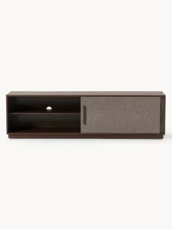 Mueble TV de madera con frente tapizado Wisp