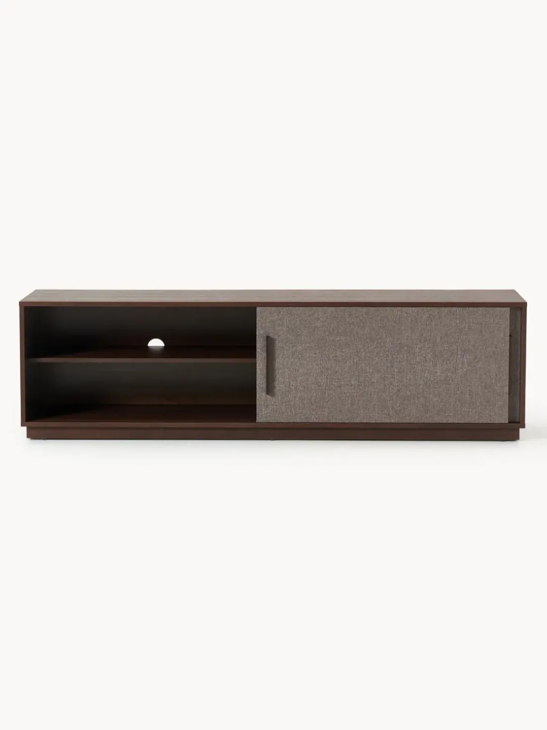 Mueble TV de madera con frente tapizado Wisp