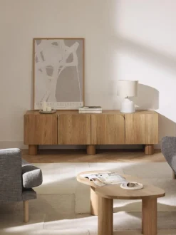 Mueble TV de madera de roble Cadi