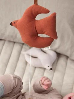 Móvil de música de algodón ecológico Swif Bird