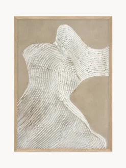Nordic Art / Raw shape 3 / 30x40 CM / Marco de roble