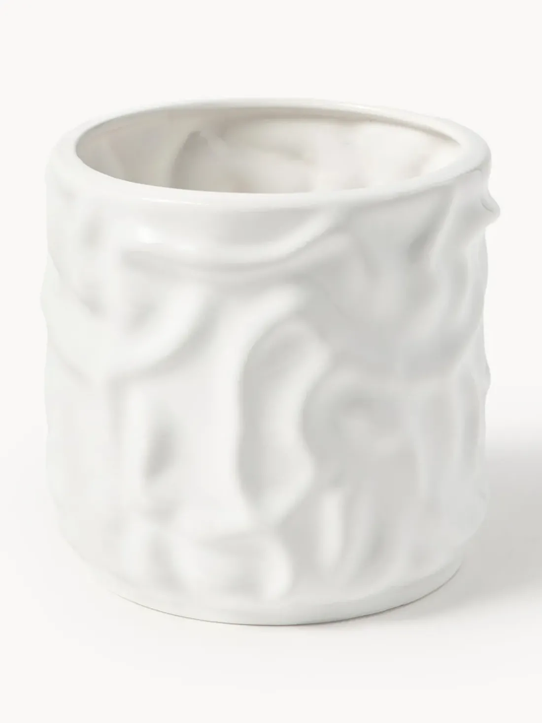 Olla pequeña Swoon - Blanco brillante
