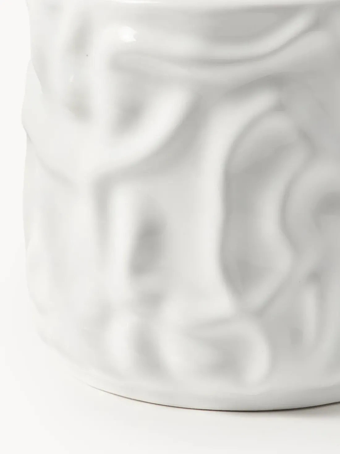 Olla pequeña Swoon - Blanco brillante