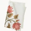 Paño de cocina artesanal con diseño floral Lulu