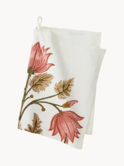 Paño de cocina artesanal con diseño floral Lulu