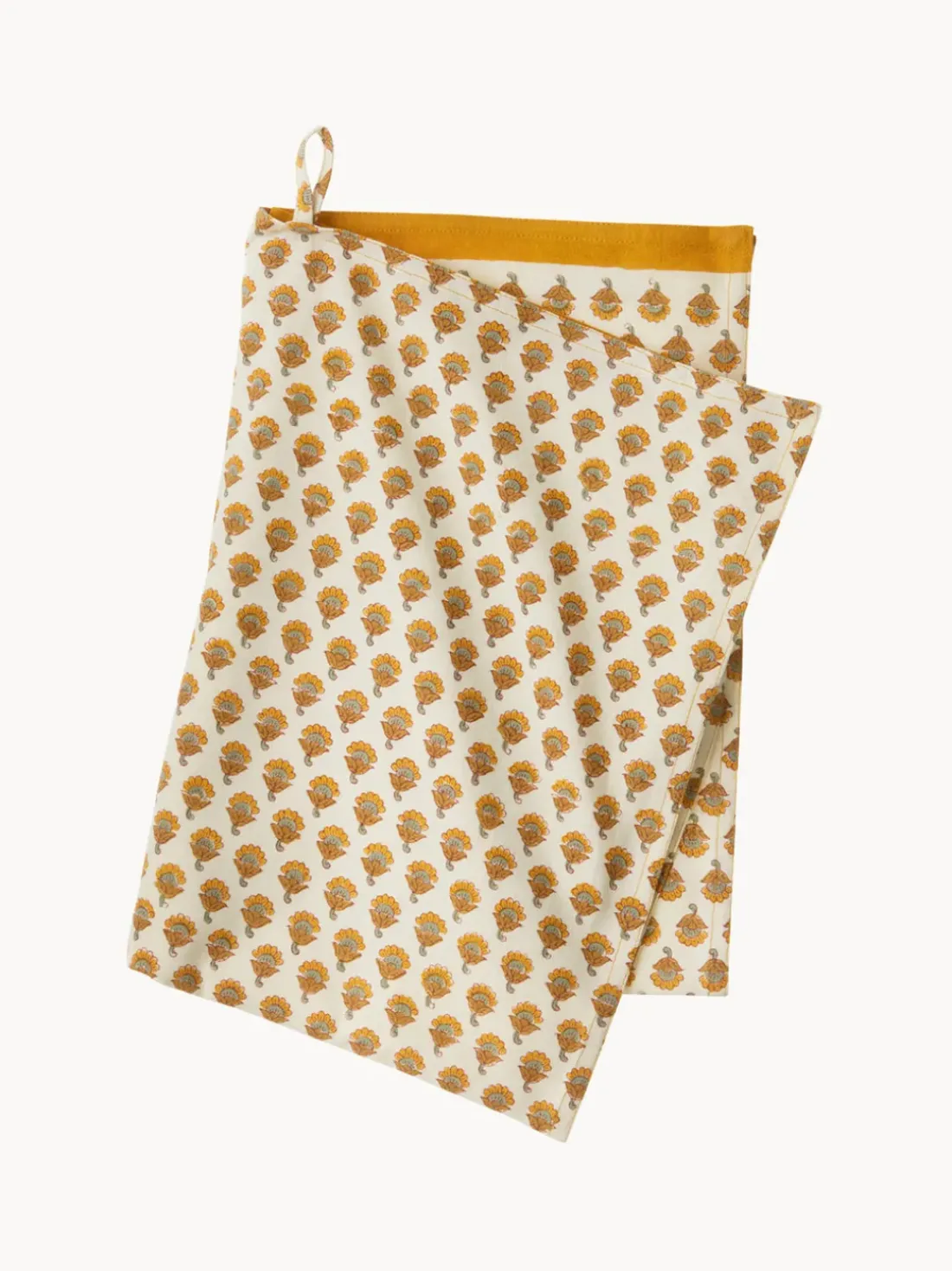 Paño de cocina artesanal con diseño floral Lulu