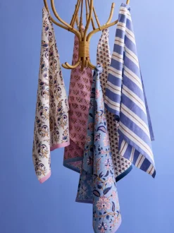 Paño de cocina artesanal con rayas Palermo