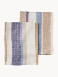 Paños de cocina artesanales con rayas Nomad, 2 uds.