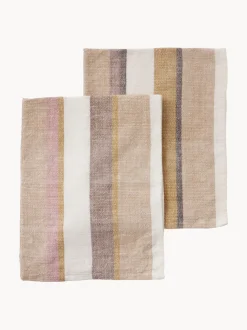 Paños de cocina artesanales con rayas Nomad, 2 uds.