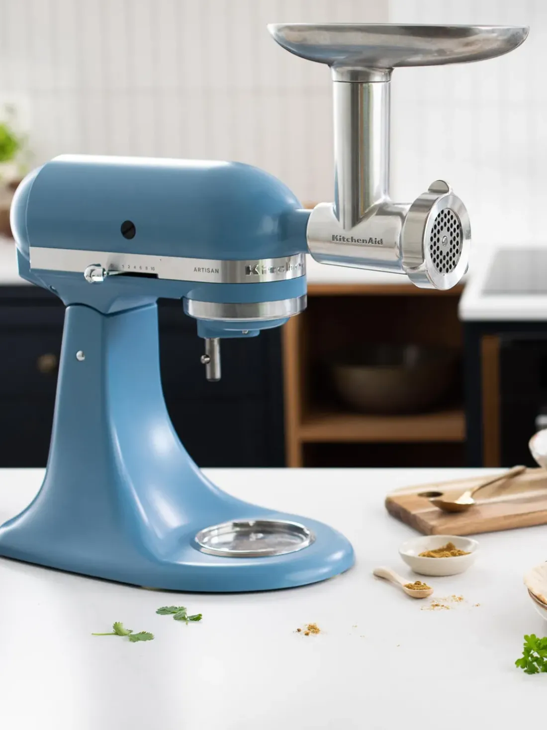 Picadora de metal con embutidora Kitchenaid