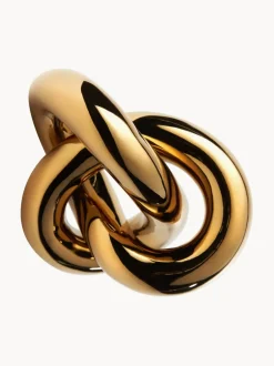 Pieza decorativa artesanal Knot, 9 cm