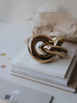 Pieza decorativa artesanal Knot, 6 cm