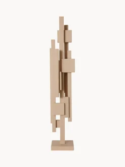 Pieza decorativa de madera de teca Skyline