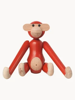 Pieza decorativa de madera de haya Monkey