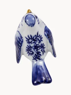 Piezas decorativas artesanales Blue Bird, 4 uds.