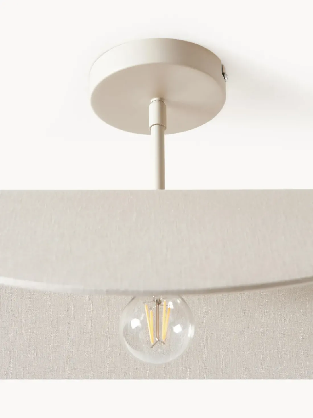 Plafón de diseño de lino Kenzie