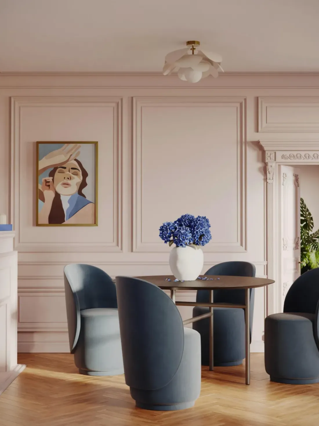Plafón de diseño Peony