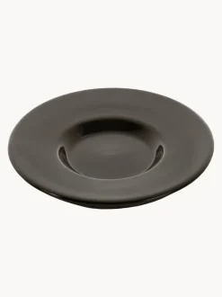 Platitos espresso de porcelana con esmalte reactivo Dune, 2 uds.