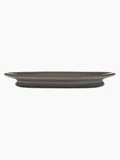 Platitos espresso de porcelana con esmalte reactivo Dune, 2 uds.