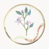 Plato artesanal de porcelana Clematis