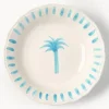 Plato hondo pintado a mano The Palms
