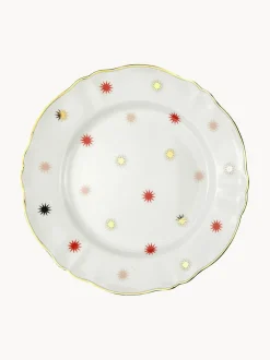 Plato llano artesanal de porcelana Abracadabra
