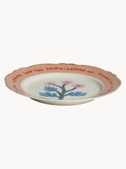 Plato llano artesanal de porcelana Primrose