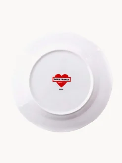 Plato llano de porcelana Trumpets