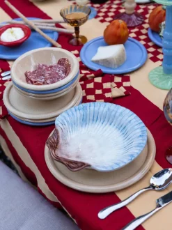 Plato llano pintado a mano Armona