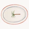 Plato para servir pintado a mano Palm Tree