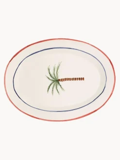 Plato para servir pintado a mano Palm Tree
