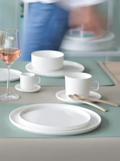Platos de pan pequeños de porcelana Fine Bone China Oco, 6 uds.