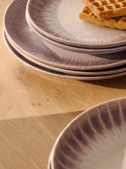 Platos hondos artesanales con esmalte reactivo Vinci, 4 uds.