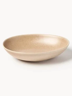 Platos hondos artesanales de forma orgánica Macey, 4 uds.