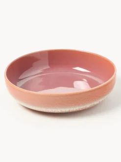 Platos hondos con esmalte reactivo Havana, 4 uds.