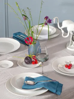 Platos hondos de porcelana artesanales No. 41, 2 uds.
