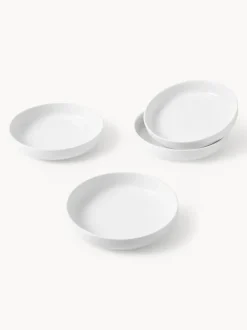 Platos hondos de porcelana Nessa, 4 uds.