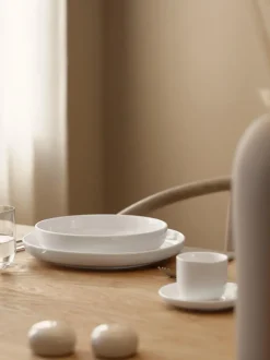 Platos hondos de porcelana Nessa, 4 uds.