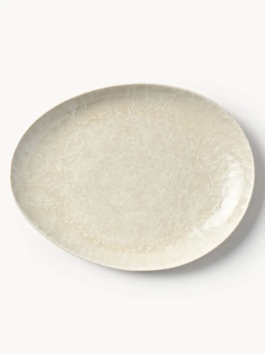 Platos llanos artesanales de forma orgánica Macey, 4 uds.