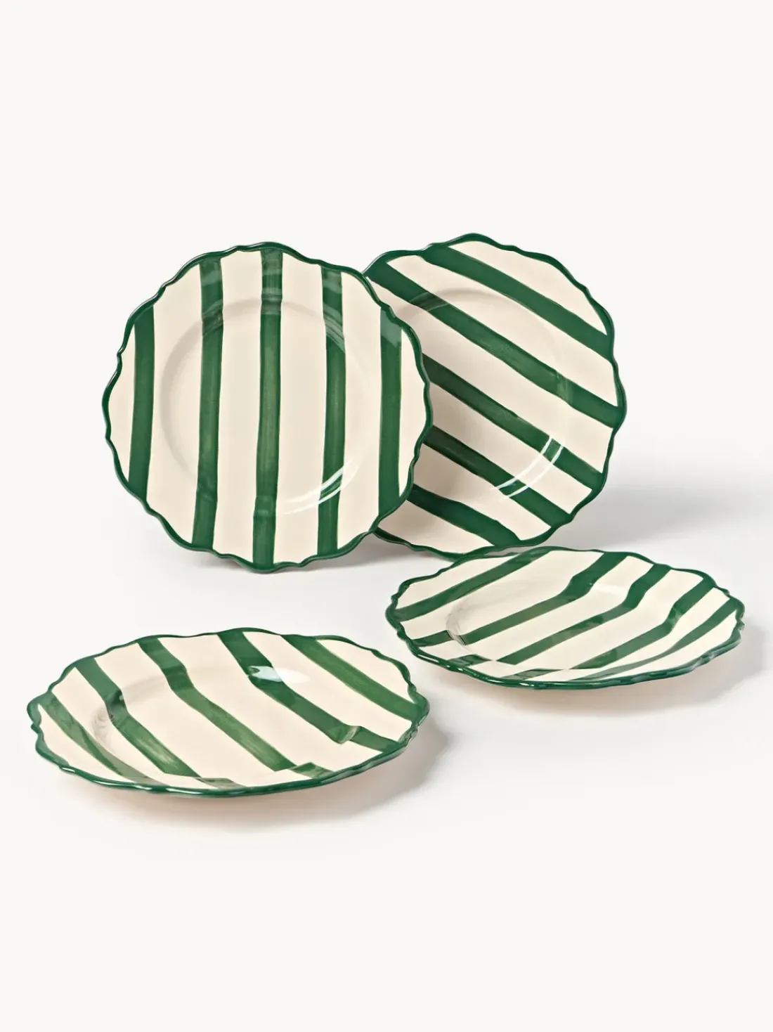 Platos llanos artesanales Donald, 4 uds.