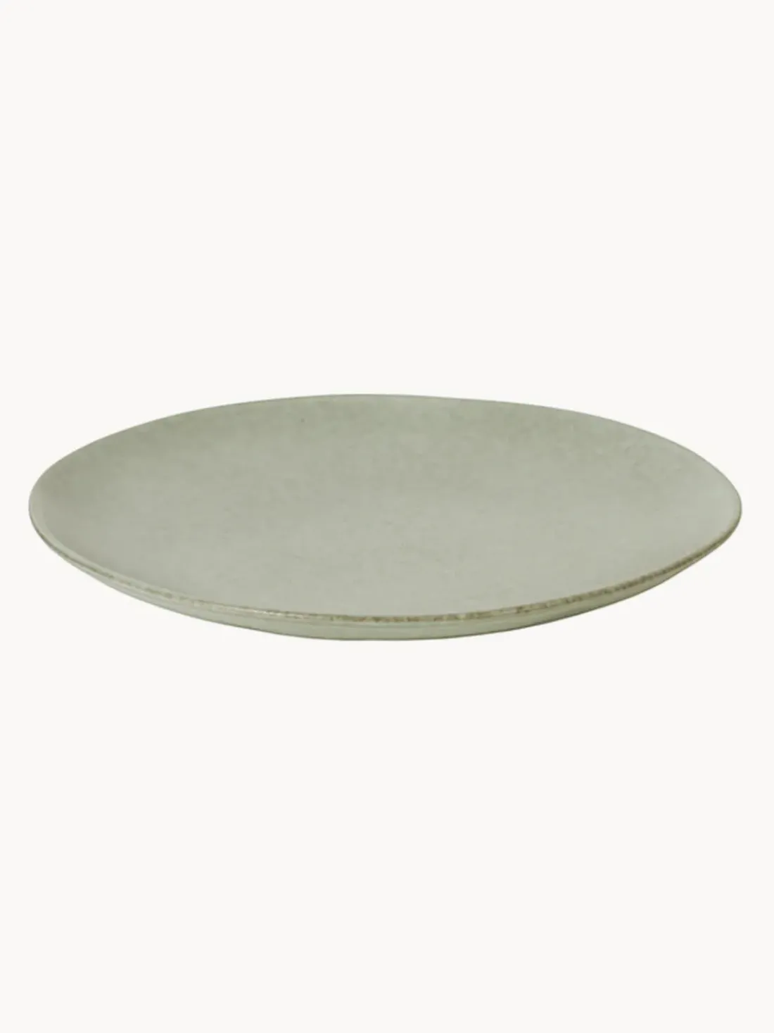 Platos llanos artesanales Nordic Marsh, 4 uds.