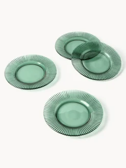 Platos llanos con relieves Effie, 4 uds.