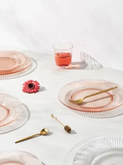 Platos llanos con relieves Effie, 4 uds.