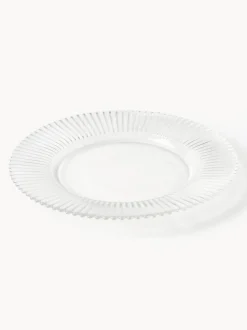 Platos llanos con relieves Effie, 4 uds.