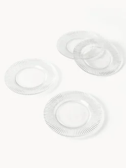 Platos llanos con relieves Effie, 4 uds.