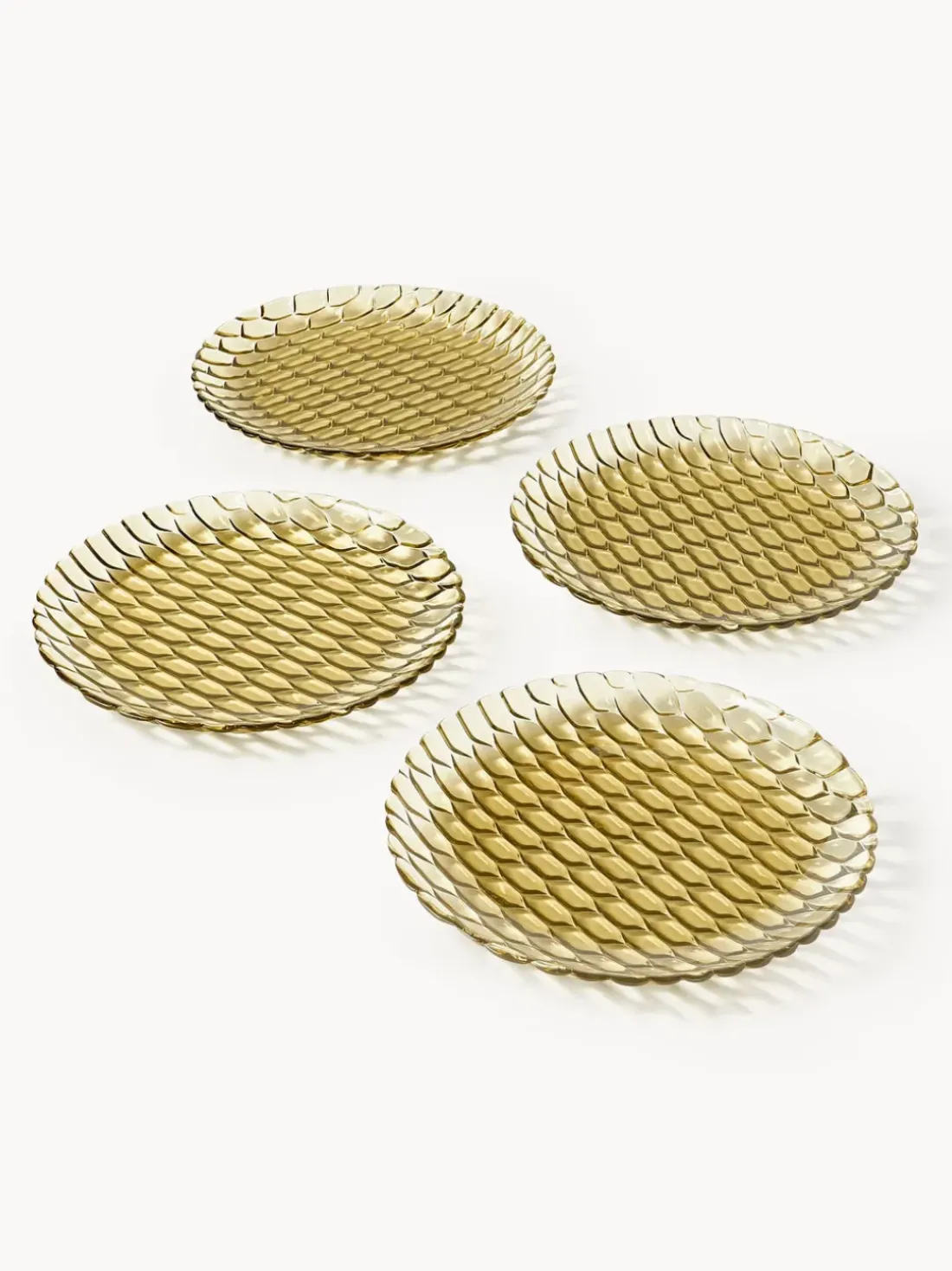 Platos llanos con relieves Jellies, 4 uds.