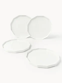 Platos llanos de porcelana Angoli, 4 uds.