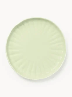 Platos llanos de porcelana con relieves Sali, 4 uds.
