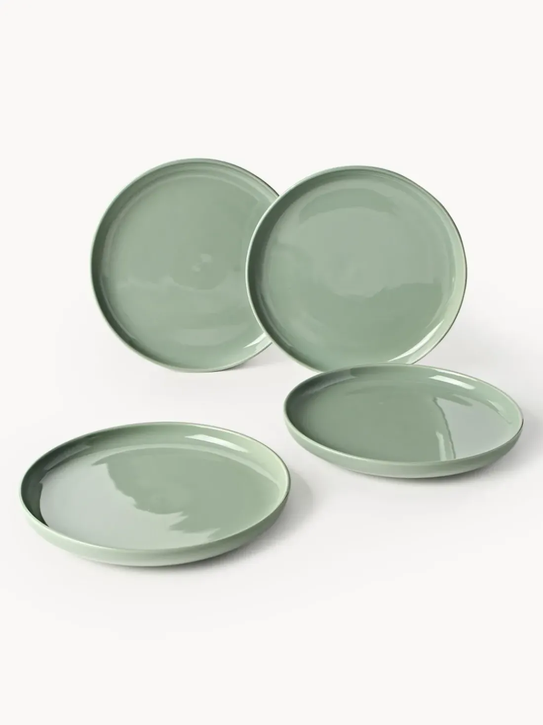 Platos llanos de porcelana Nessa, 4 uds.