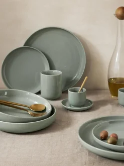 Platos llanos de porcelana Nessa, 4 uds.